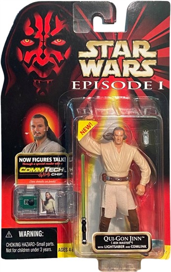 Qui-Gon Jinn Jedi Master with lightsaber and comlink .0000, col. 1