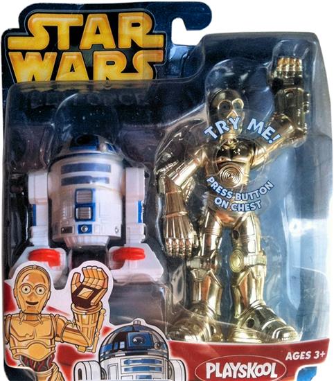 C-3PO and R2-D2 with hook on card