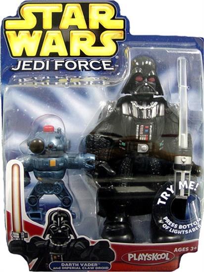 Darth Vader with Imperial Claw Droid, clear lightsaber