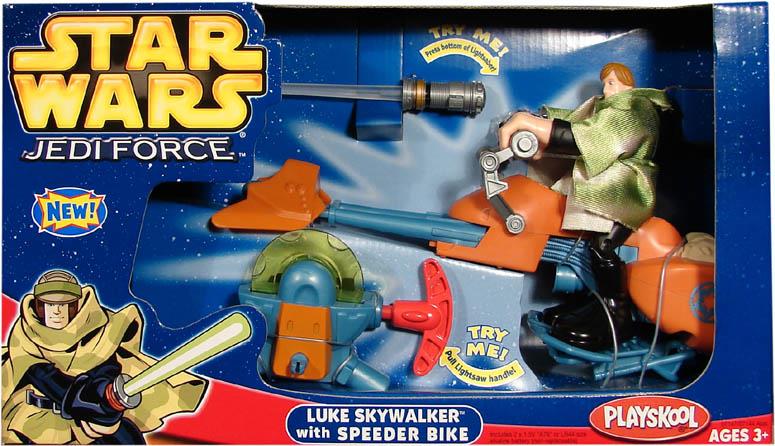 Luke Skywalker with Speederbike clear lightsaber