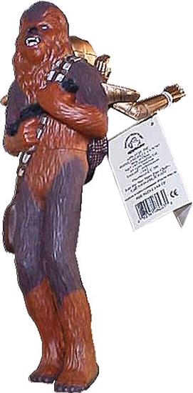 Chewbacca with C-3PO in cargo net