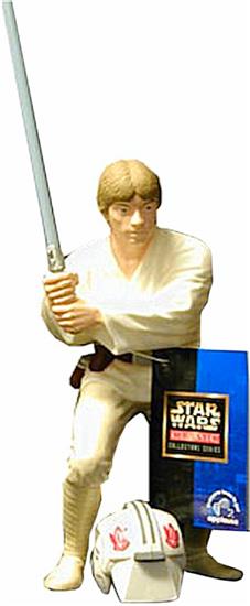 Luke Skywalker, Jedi Training wih glow-in-dark lightsaber and removable blastshield helmet