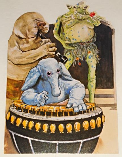 Max Rebo Band, ''Droopy, Si, Max, and I hope your birthday strikes a happy note!''