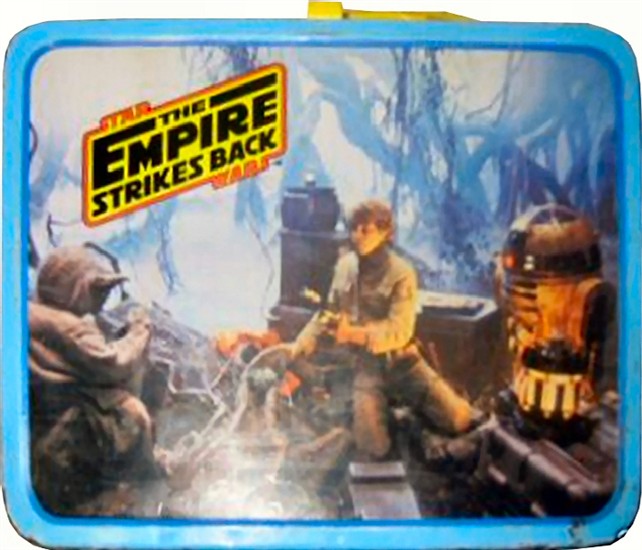 ESB: Metal. Dagobah Swamp and Hoth Battle. Thermos with Yoda
