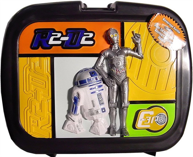 R2-D2 and C-3PO 3D sculpted front with droids thermos