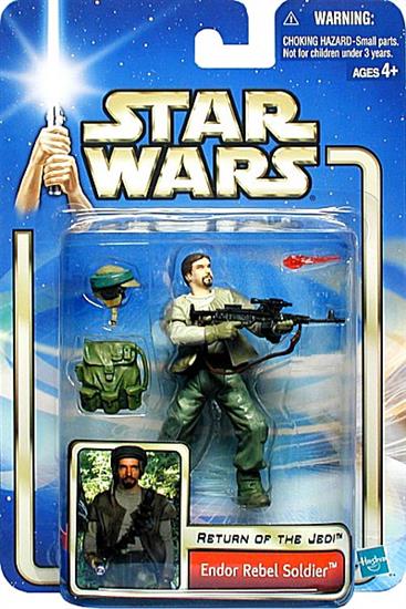 Endor Rebel Soldier (02/33) col. 2, gun strap loose in bubble