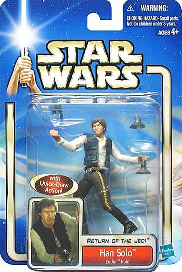 Han Solo, Endor Raid (02/37) col. 1, gray action lever, right arm tray goes to top of bubble