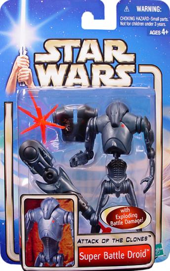 Super Battle Droid (02/06) col. 1, battle damage sticker, dull figure finish
