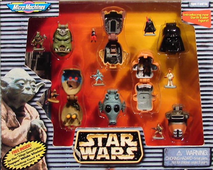 Yoda with trading card