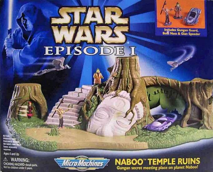 Naboo Temple Ruins: Gungan guard, Boss Nass, Gian Speeder