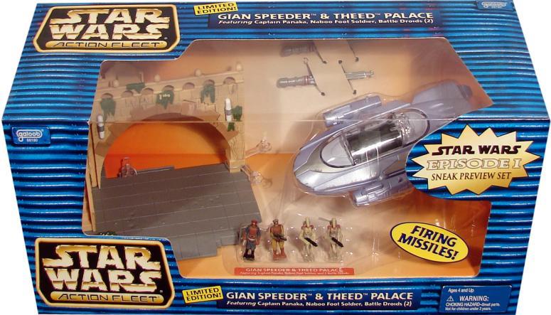 Gian Speeder and Theed Palace