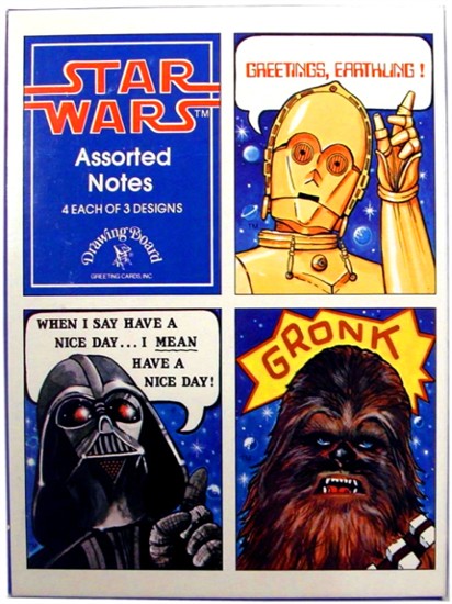 C-3PO, Chewbacca, and Darth Vader, assorted box of 12