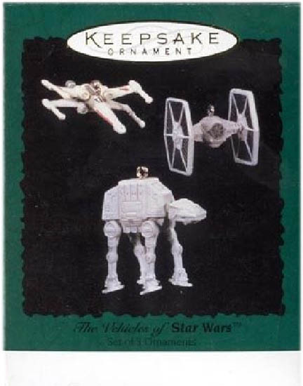 1996 Vehicles: AT-AT, TIE Fighter, X-Wing Fighter