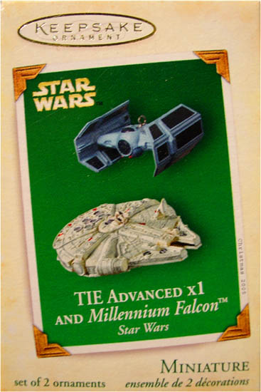 2005 TIE Advanced X1 and Millennium Falcon