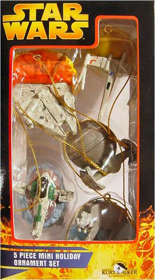 5-piece: Millennium Falcon, X-Wing, Vader's TIE, Slave I, AT-AT