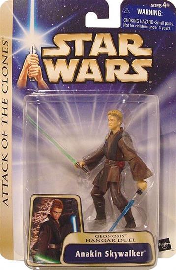 Anakin Skywalker, Geonosis Hangar Duel, age warning sticker on front