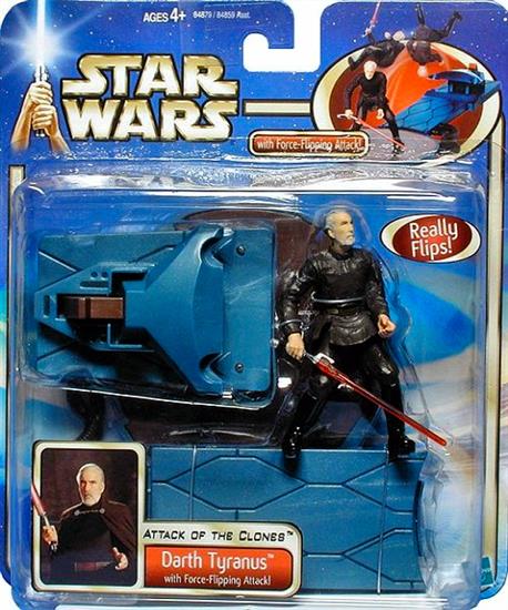 Darth Tyranus with Force-Flipping Attack!