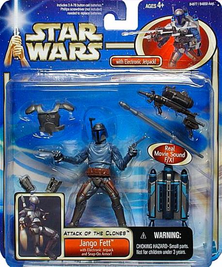 Jango Fett with Electronic Jetpack and Snap-On Armor!