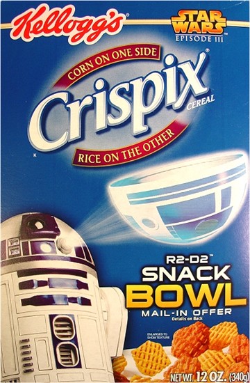 Crispix 12oz, R2-D2 snack bowl offer