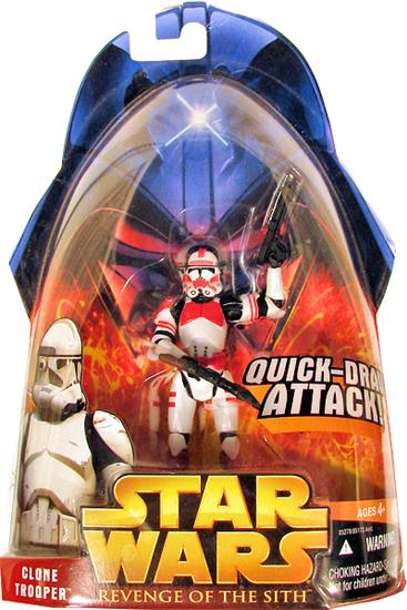 Clone trooper, Quick-Draw Attack with red and white armor (#6)