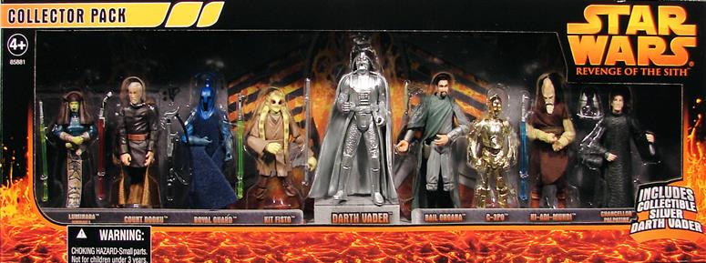 9-piece Collector Pack with silver Darth Vader