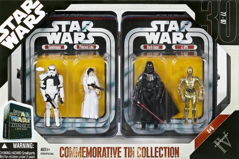 Episode 4: Sandtrooper, Princess Leia, Darth Vader, C-3PO