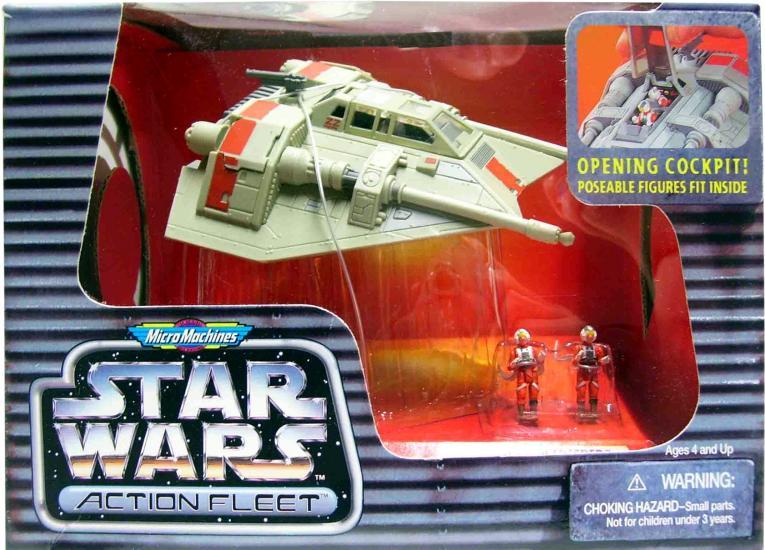 Rebel Snowspeeder with Luke Skywalker and Rebel Gunner