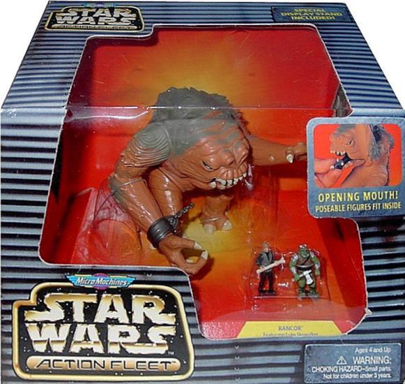 Rancor with Gamorrean Guard and Luke Skywalker