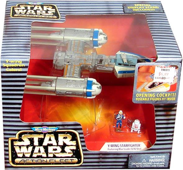 Y-Wing Starfighter with Blue Leader and R2 Unit