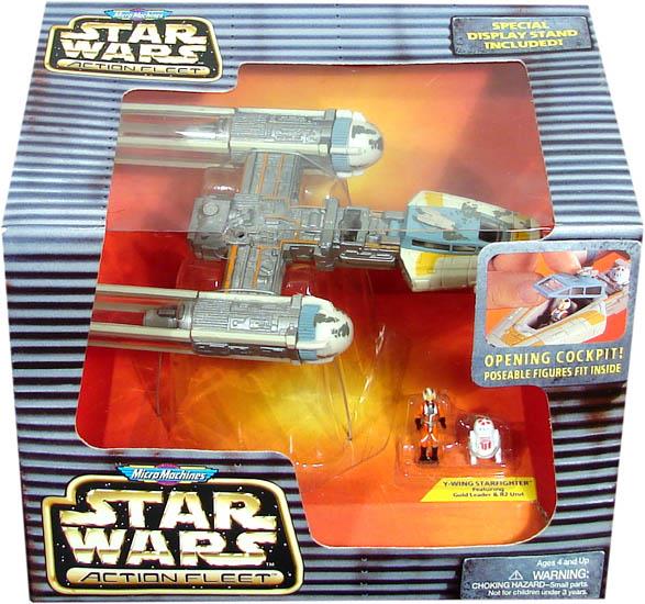 Y-Wing Starfighter with Gold Leader and R2 Unit