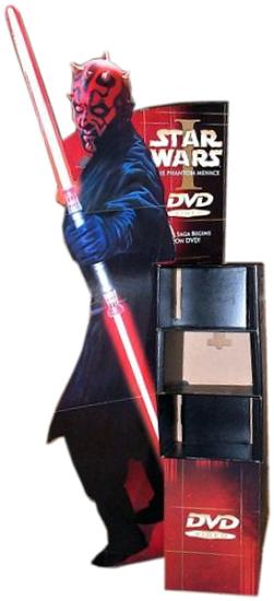 Darth Maul DVD standee