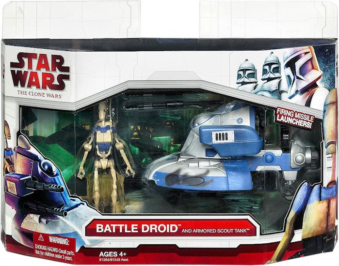 Battle Droid and Armored Scout Tank
