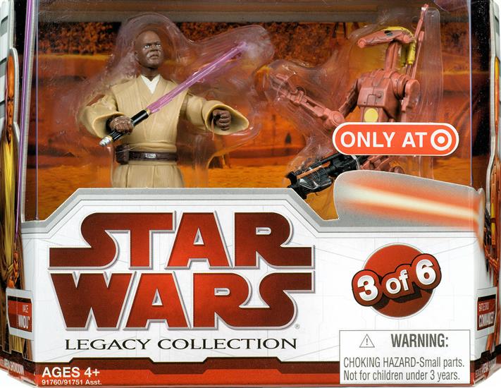 Mace Windu and Battle Droid Commander