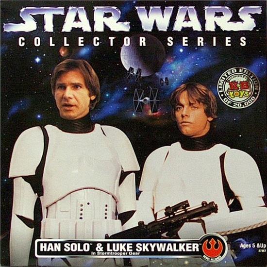 Han Solo and Luke Skywalker in Stormtrooper Disguises
