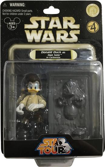 Donald Duck as Han Solo in Carbonite