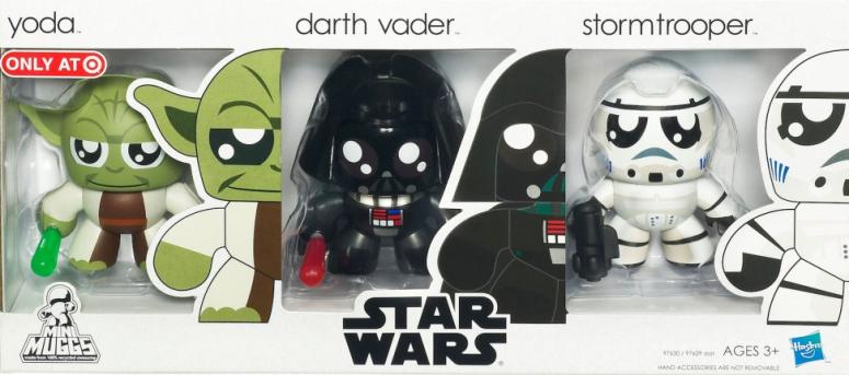 Yoda, Darth Vader, Stormtrooper