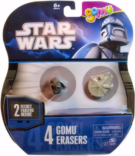 4-pack: Darth Vader, Millennium Falcon plus 2 secret (stormtrooper and X-wing fighter)