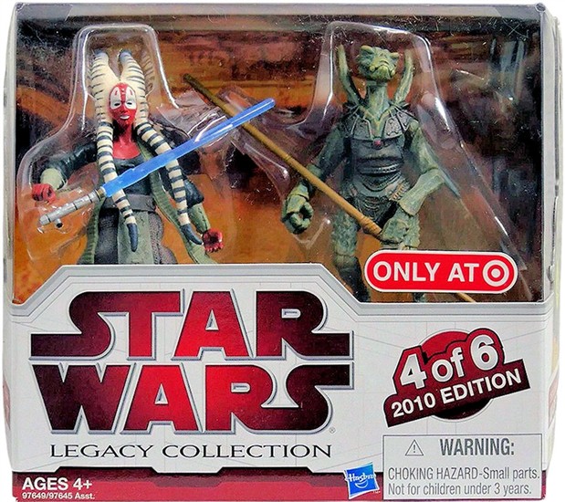 Shaak Ti and Geonosian Warrior