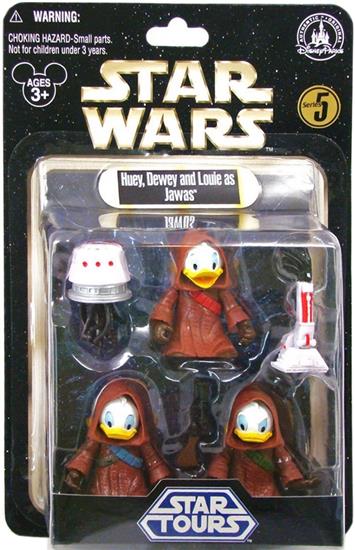 Huey, Dewy and Louie as Jawas