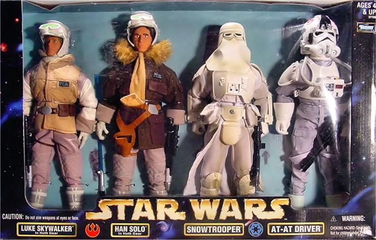Luke Skywalker (Hoth), Han Solo (Hoth), Snowtrooper, AT-AT Driver