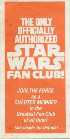 Star Wars Fan Club brochure