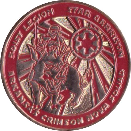 Star Garrison - Arkansas Crimson Nova Squad 5th An (Ver. 1 Gold) 1.5''