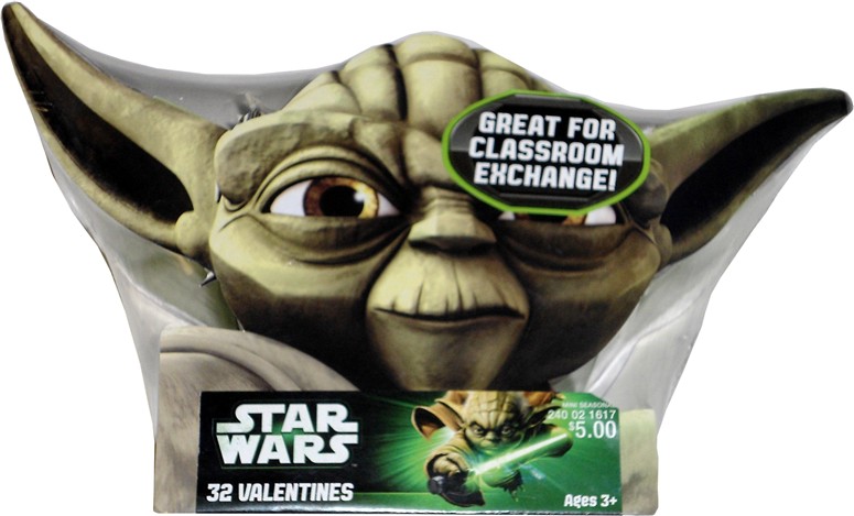 32 Star Wars valentines, Yoda