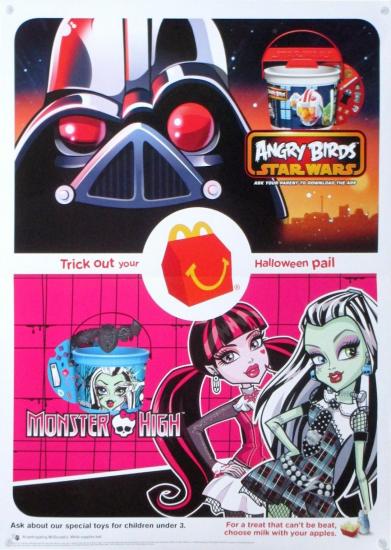 Star Wars Angry Birds window poster