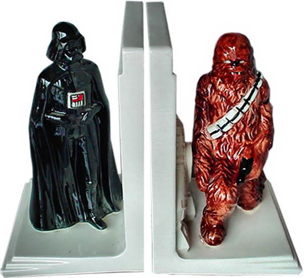 Chewbacca and Darth Vader bookends