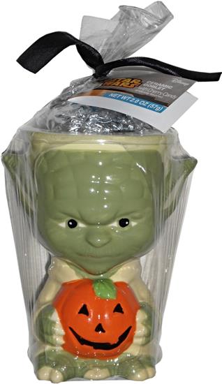Yoda with Jack-O-Lantern