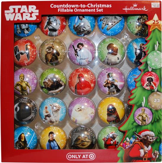 2014 Countdown-to-Christmas fillable ornament set