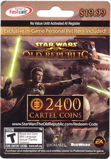 2400 cartel Coins - Star Wars the Old Republic