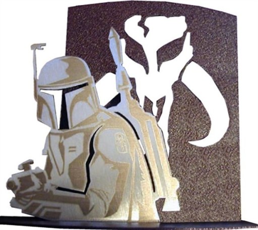 Boba Fett metal 3D